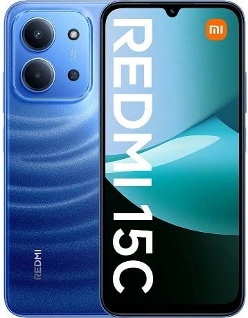 Celular Xiaomi Redmi 15C, 6.9", 4 GB RAM, 128 GB, Blu