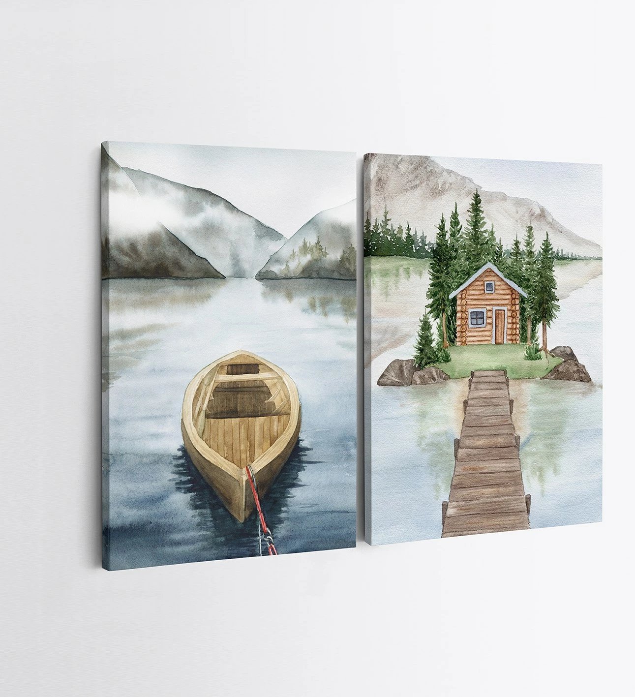 Pikturë dekorative në kanavacë (2 copë), Wallity, 2KNV4233, 50x70