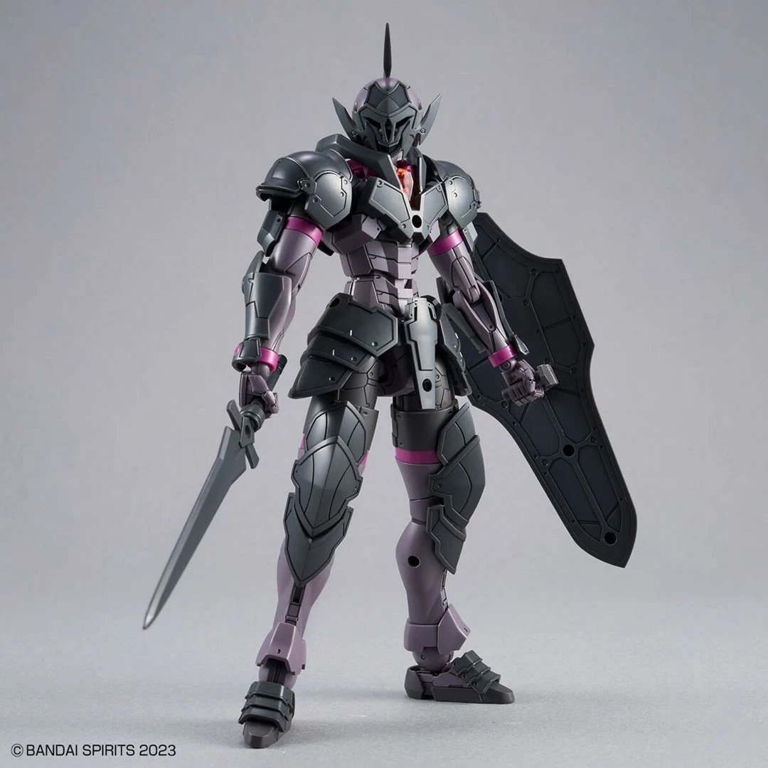 Figurë koleksionuese Bandai 30MF Rosan Knight, model ndërtimi, gri