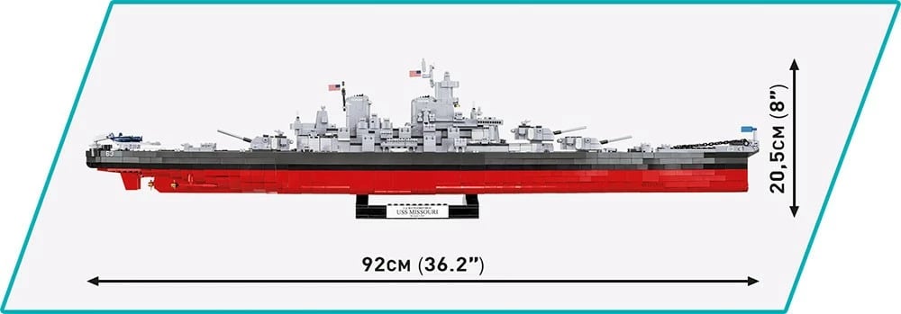 Set blloqesh Cobi Klocki Battleship Missouri BB-63, 2655 pjesë, Historical Collection Set blloqesh Cobi Klocki Battleship Missouri BB-63, 2655 pjesë, Historical Collection