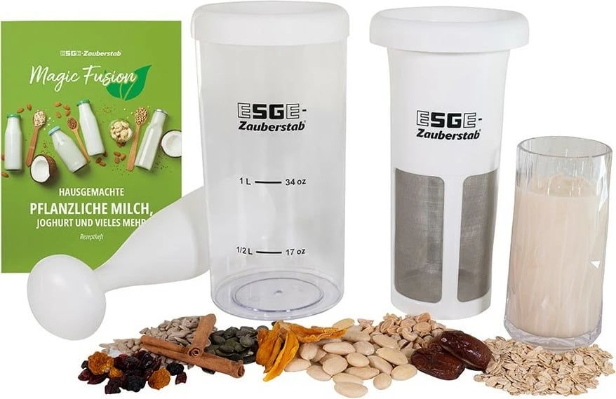 Set për qumësht bimor UNOLD 7500 Magic Fusion, transparent, bardhë