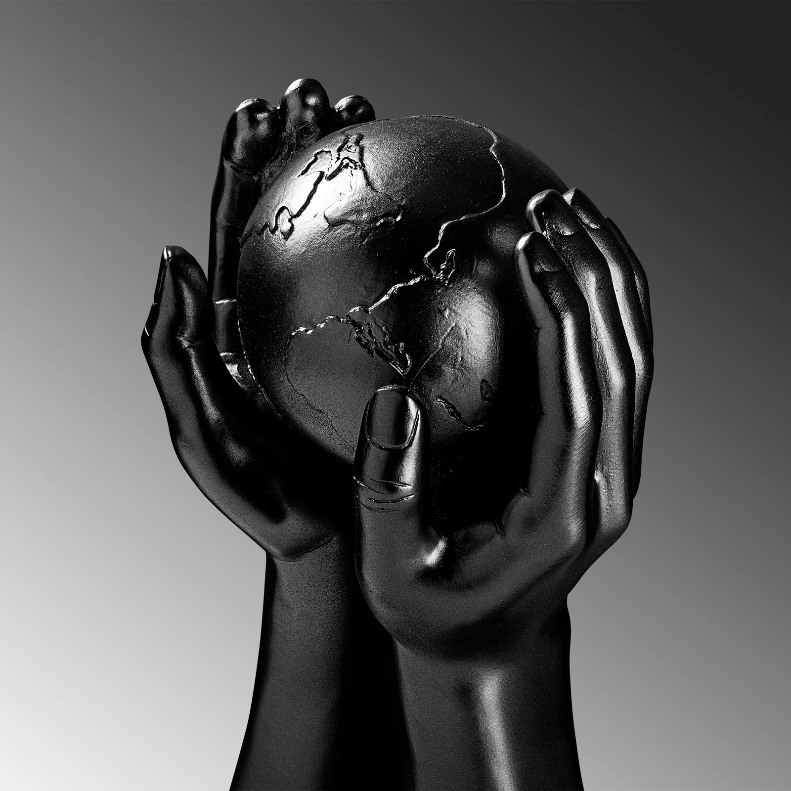 Objekt dekorativ Aberto Design, Global, i zi, 18x30x9cm Objekt dekorativ Aberto Design, Global, i zi, 18x30x9cm