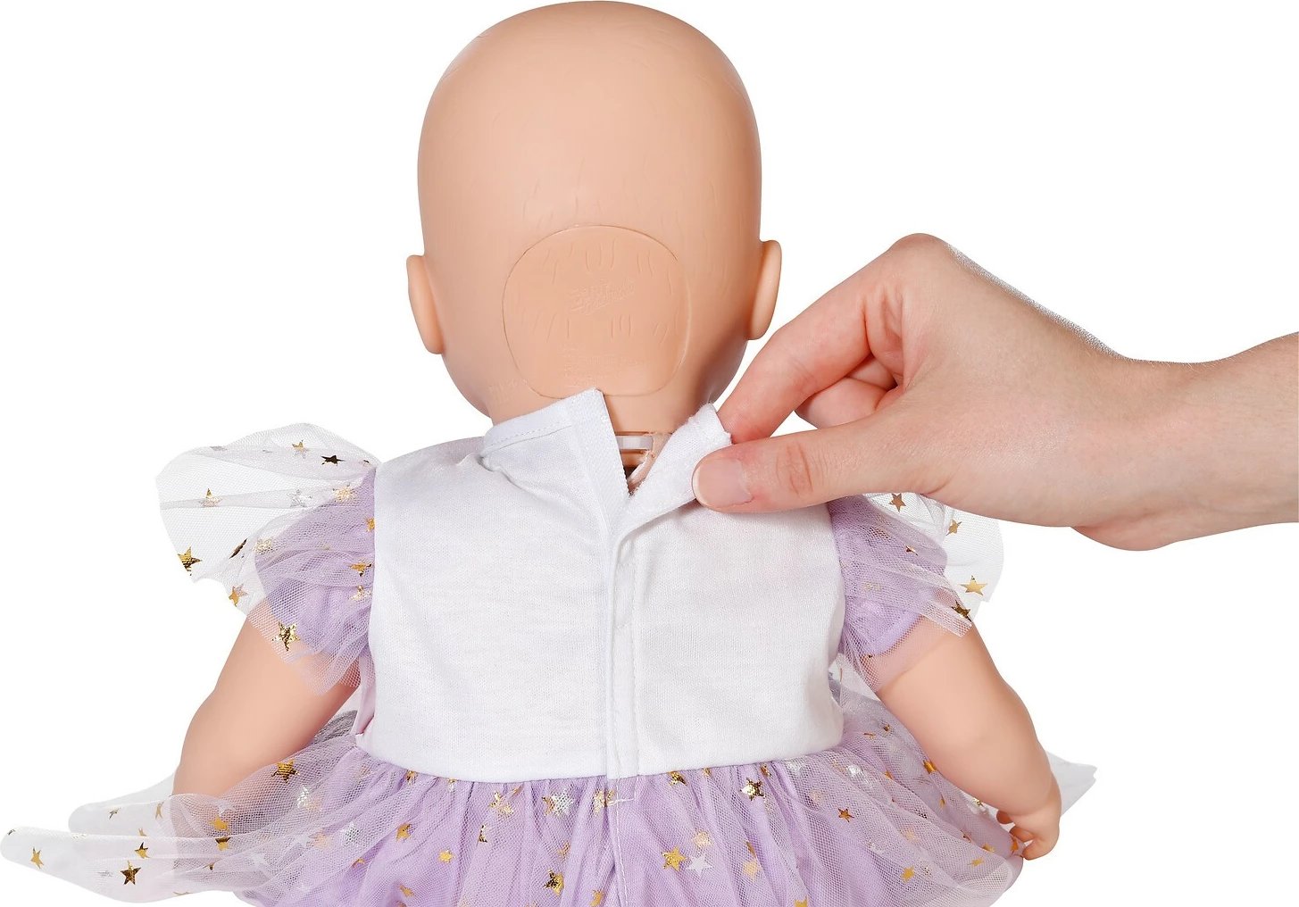 Fustan tutu për kukull, Baby Born, 838754-116725, për kukulla 43 cm, vjollcë