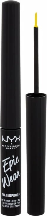 Eyeliner i lëngshëm NYX Professional Makeup Epic Wear Waterproof 08 Yellow për femra, 3.5ml