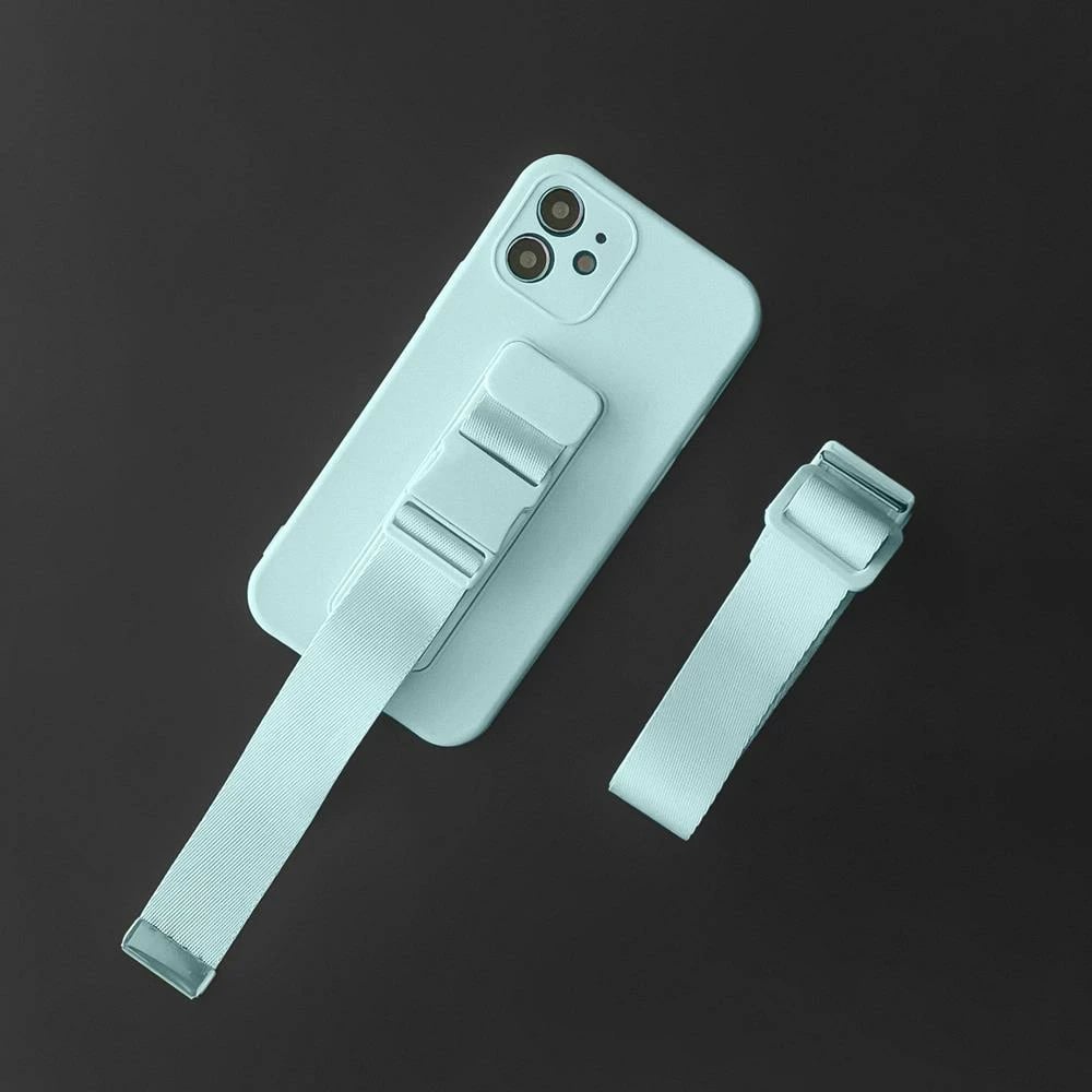 Mbështjellës silikon Hurtel Rope Case me rrip, për Samsung Galaxy A33 5G, Rozë