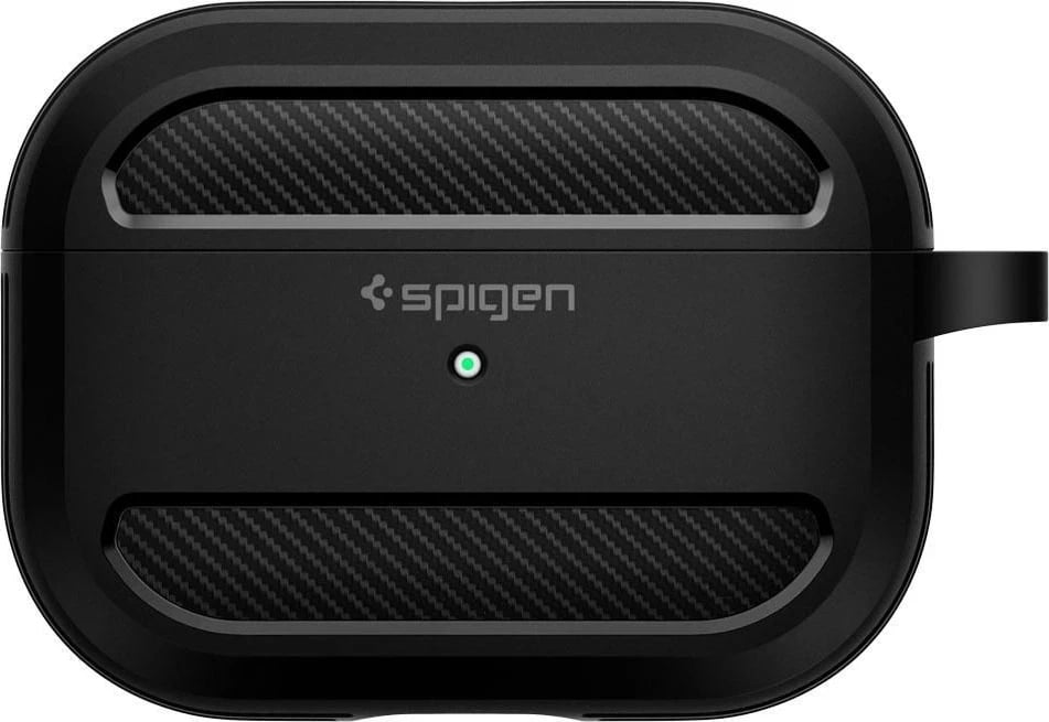Mbështjellës Spigen Rugged Armor për Apple Airpods Pro 1, Ngjyrë e Zezë Mate