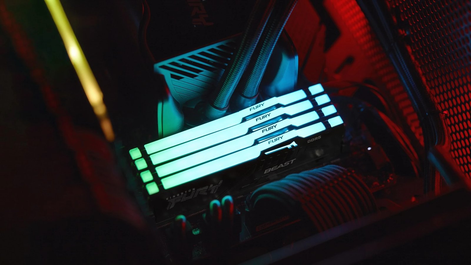 RAM Memorie Kingston Technology FURY RGB, 64GB DDR5, CL36 (2x32GB) RAM Memorie Kingston Technology FURY RGB, 64GB DDR5, CL36 (2x32GB)