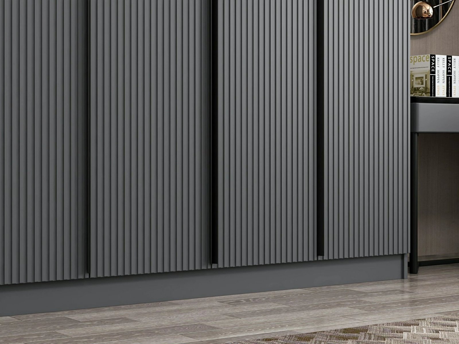 Dollap Skye Decor, anthracit, Kale Plus - 7779