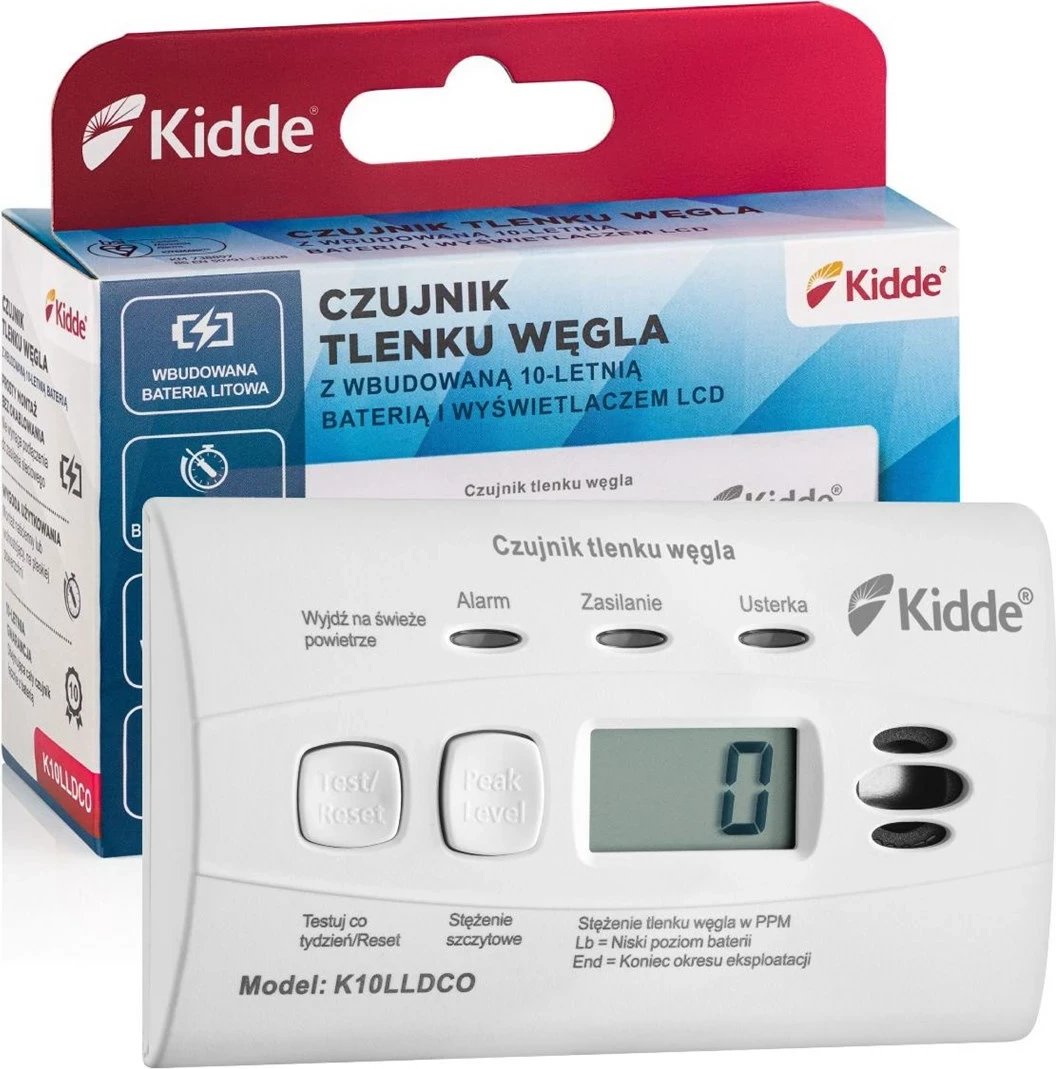 Detektor monoksidi Kidde K10LLDCO, i bardhë