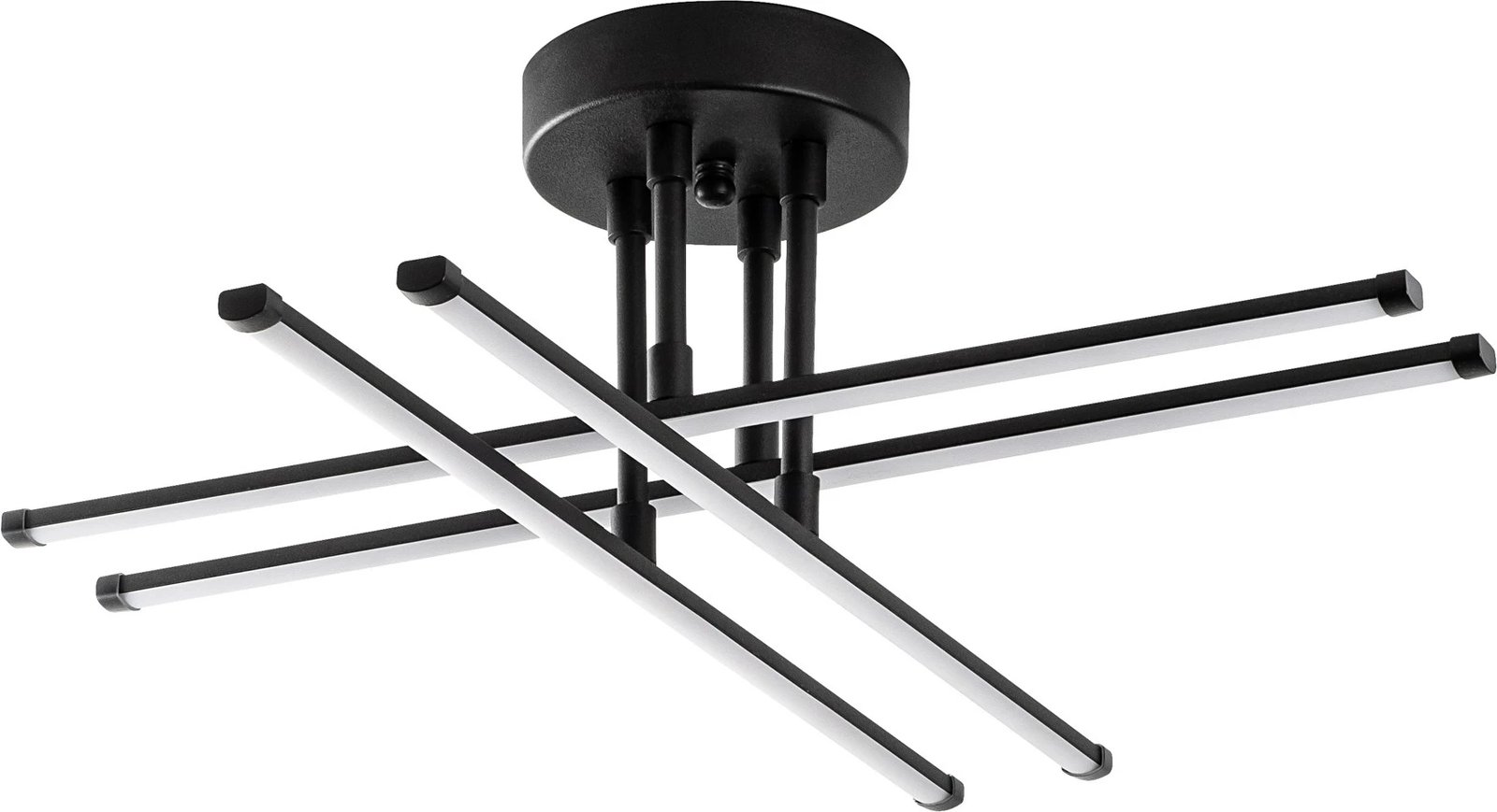 Llambë tavani moderne, metal i zi, Opviq Exhaust-13661, 61x22x61cm