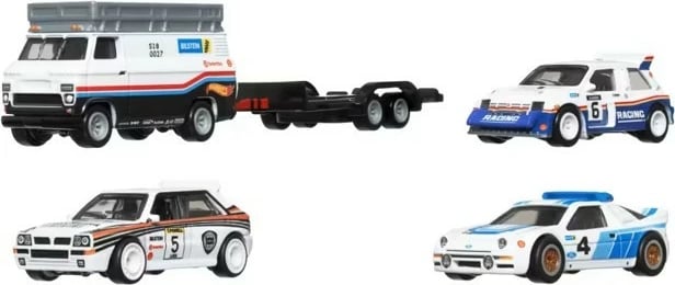 Set vetura lodër Hot Wheels Premium GMH39, 4 copë