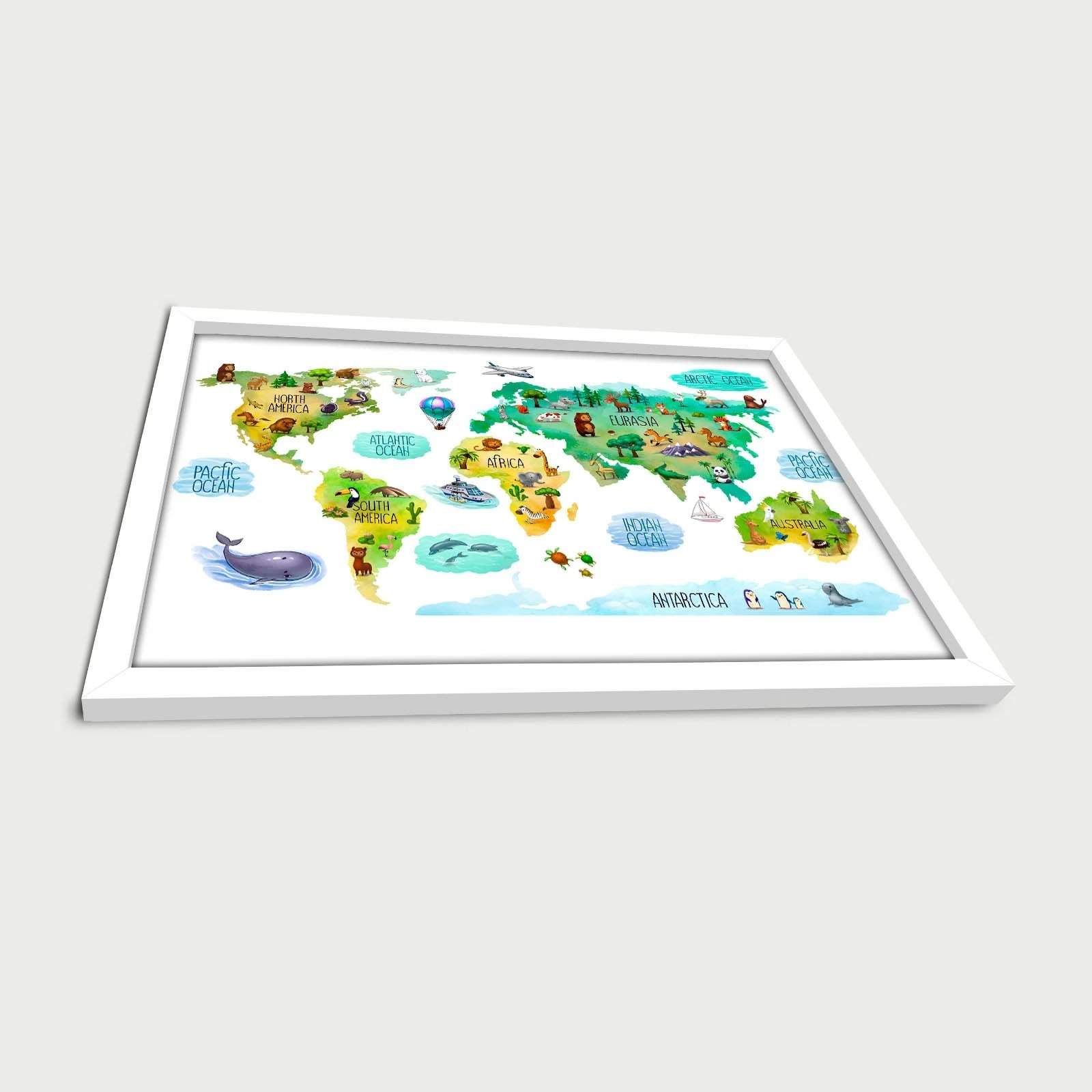 Pikturë dekorative me kornizë MDF, shumëngjyrëshe, Wallity, 38x53cm