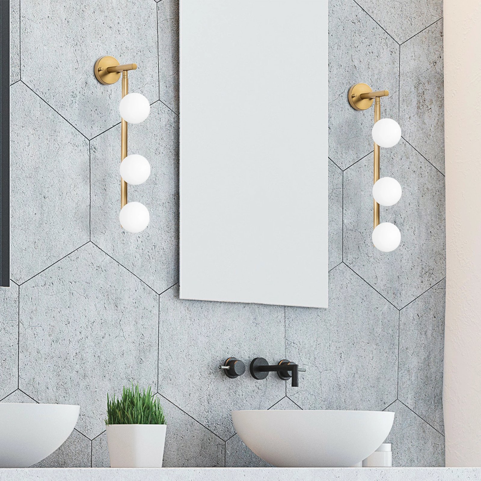 Llambë muri Opviq, Domino - 11045, ngjyrë ari e shndritshme