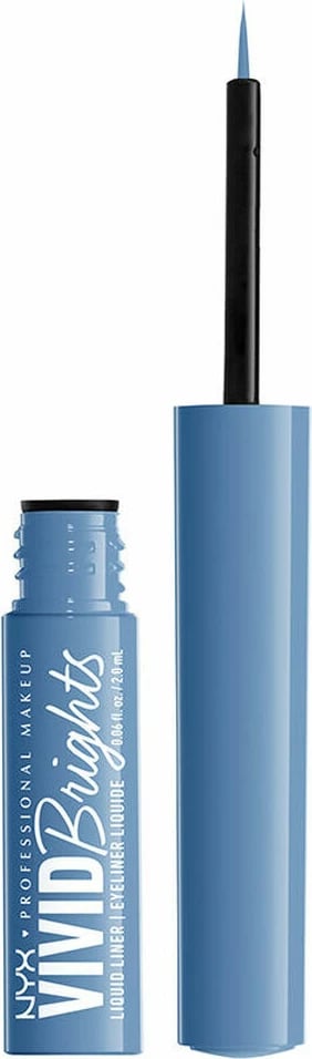 Laps për sy i lëngshëm NYX Vivid Brights Nº 09 Cobalt crush