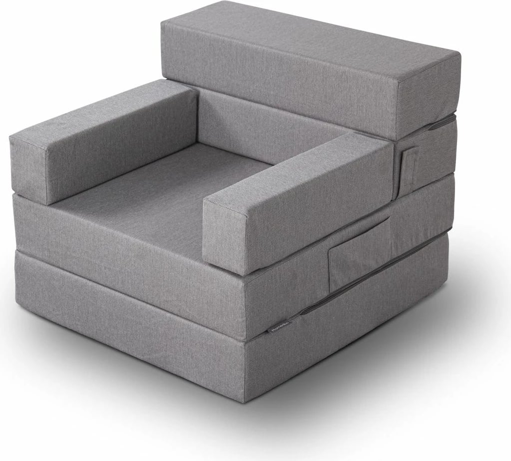 Krevat-karrige një vendës, Melissa, ngjyrë gri