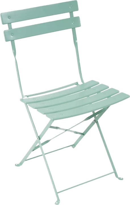 Karrige bistro metalike palosëse, ngjyrë mente, set 2 copë, 42x46x82cm