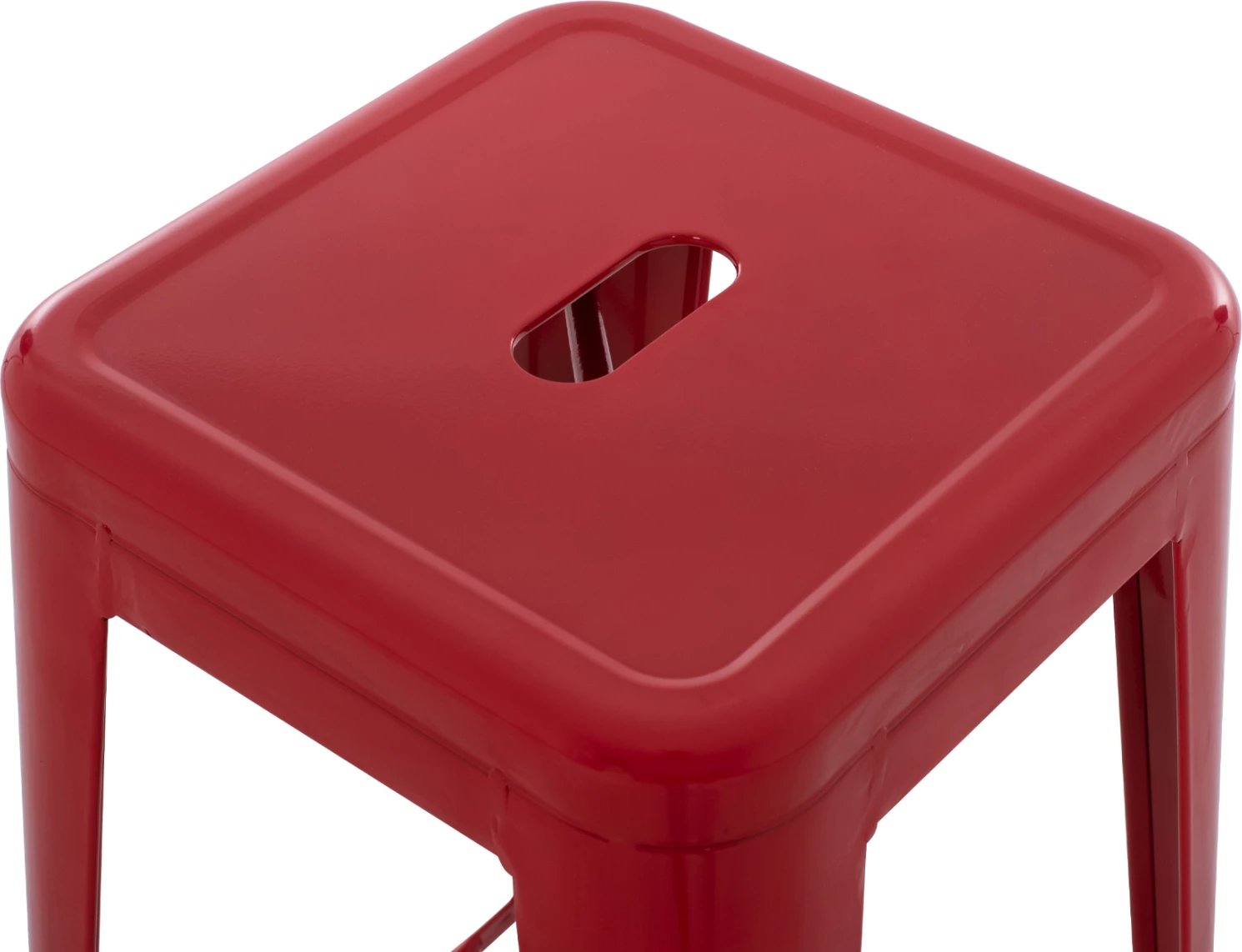 Karrige për bar MELITA-PRO FH8642.44 metalike, e kuqe, 43x43x78 cm