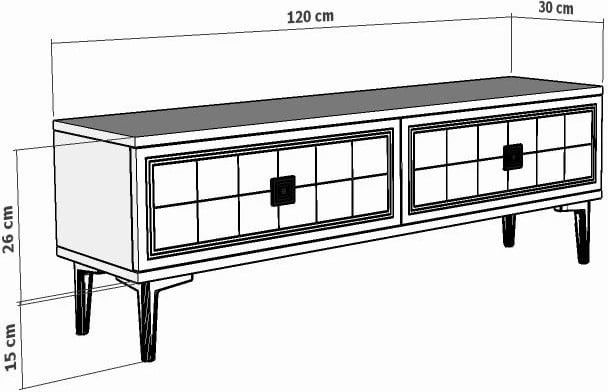 Komodë TV Skye Decor, Yuka 120, antracit