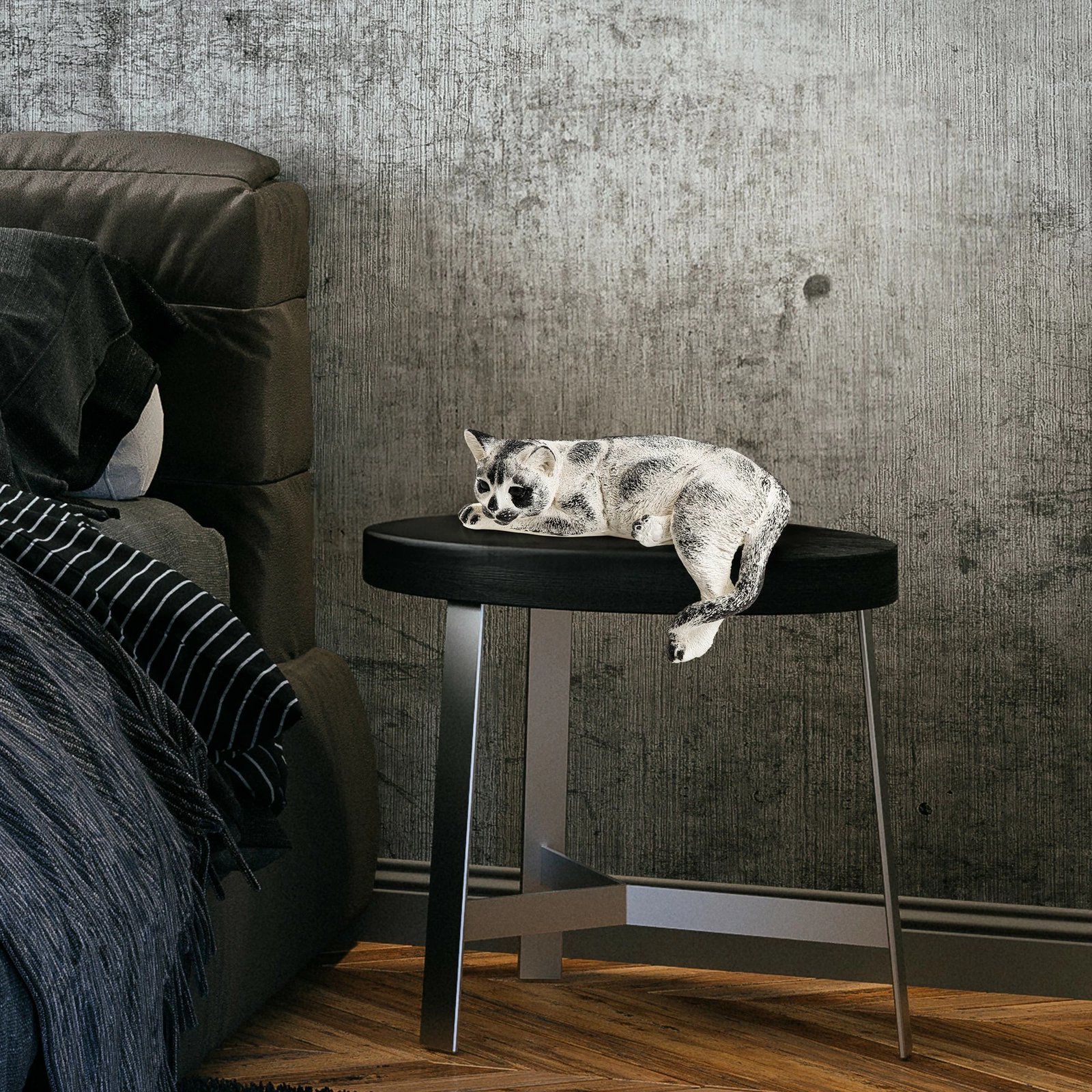 Objekt dekorativ mace, Evila Originals, shumëngjyrëshe, 34x18x16cm