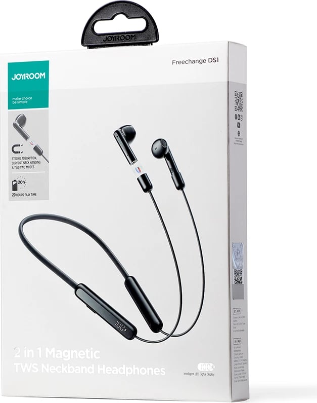 Kufje wireless me qafore Joyroom JR-DS1, Bluetooth 5.3, e zezë