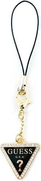 Varëse për telefon Guess Triangle Diamond Charm me rhinestone, Ari/Zeze