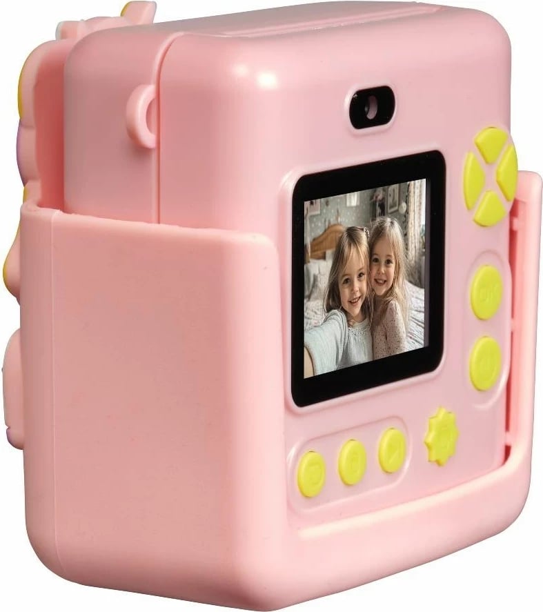 Kamerë instant denver KPC-1363RO për fëmijë, me ekran LCD 2", MicroSD, rozë