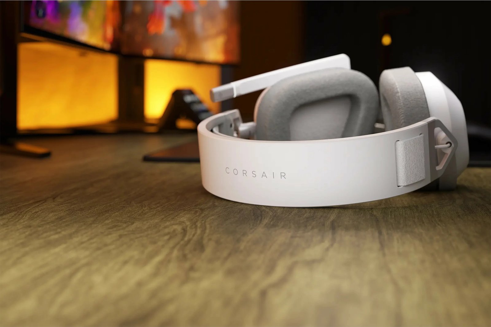 Kufje gaming Corsair HS80 MAX Wireless, Dolby Atmos, 24h, e bardhë