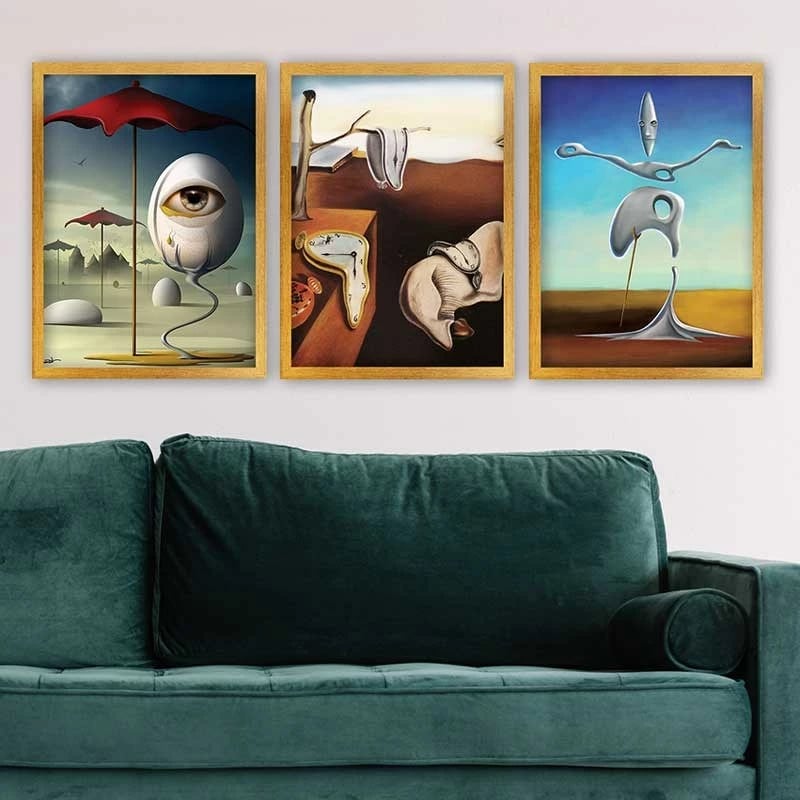 Pikturë dekorative me kornizë (3 copë), Wallity, 3AC_UN65686_3545