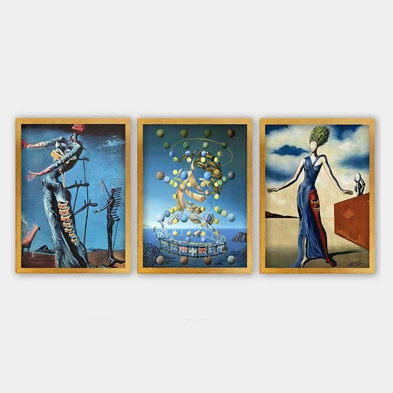 Pikturë dekorative me kornizë (3 copë), Wallity, 3AC_UN24751_3545