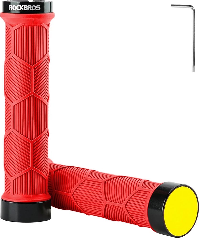 Gripë biçiklete Rockbros 40720007002 me reflektor, e kuqe