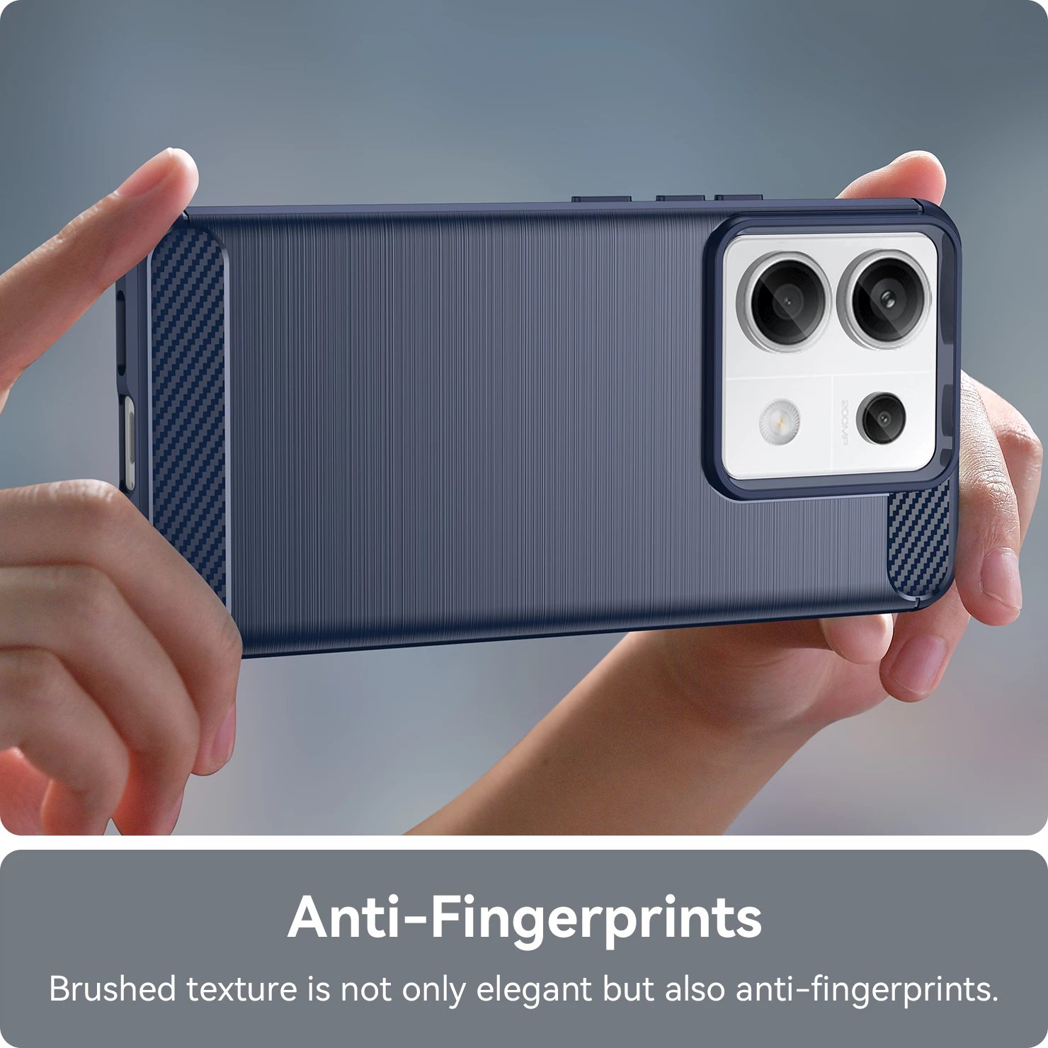 Mbështjellës Hurtel Carbon Case për Xiaomi Redmi Note 13 Pro+, Blu