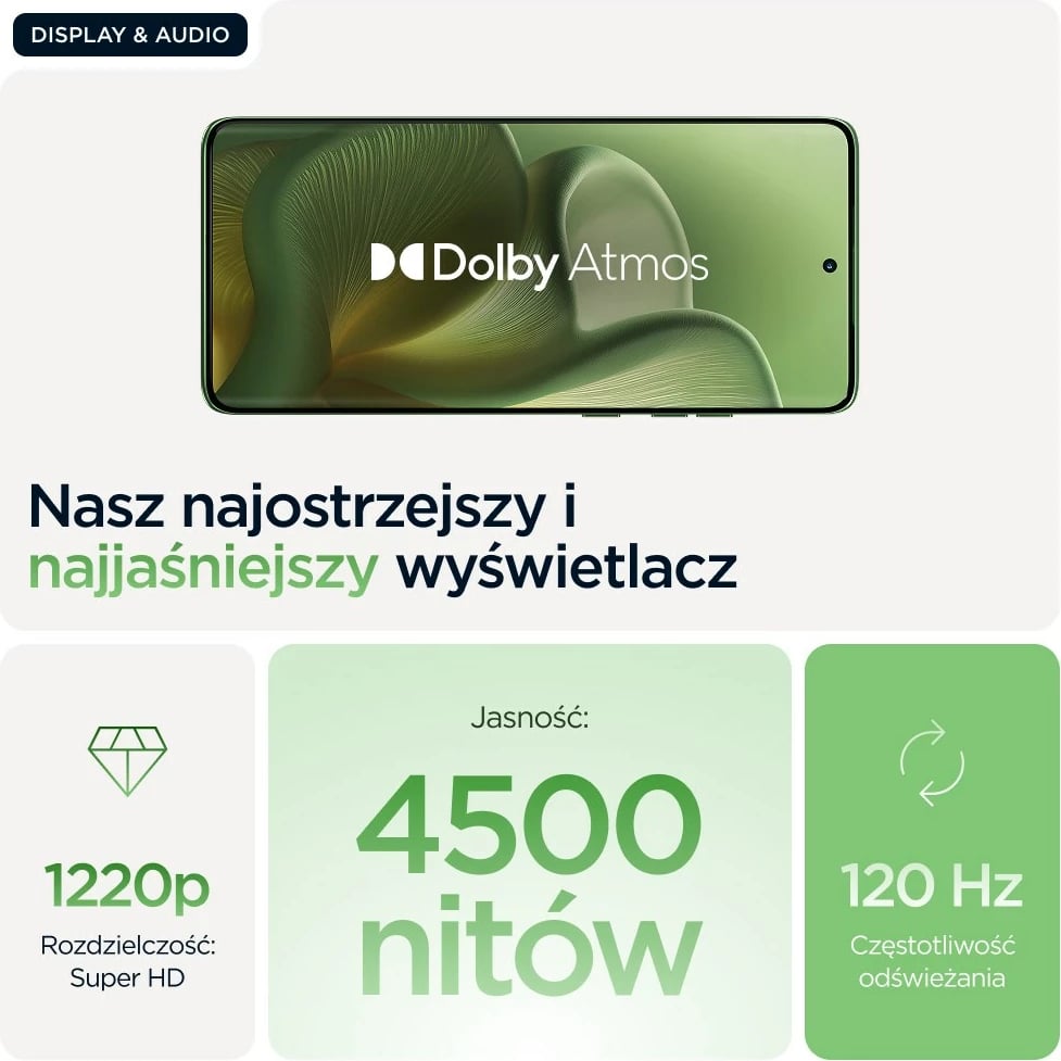 Celular Motorola edge 60, 6.67", 12 GB RAM, 256 GB, 5G, Gjelbër