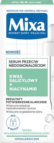 Serum për fytyrë MIXA Lab Serum for Imperfections Salicylic Acid + Niacinamide për femra, 30ml