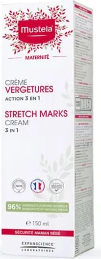 Krem kundër strijave Mustela Action 3 in 1 unisex 150ml Krem kundër strijave Mustela Action 3 in 1 unisex 150ml