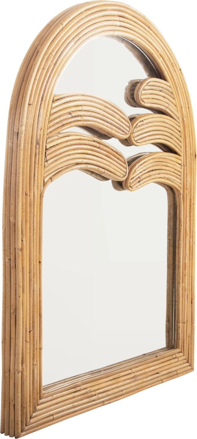 Pasqyrë muri REFLECT FH4366, kornizë natyrale rattan, 61x5x80 cm