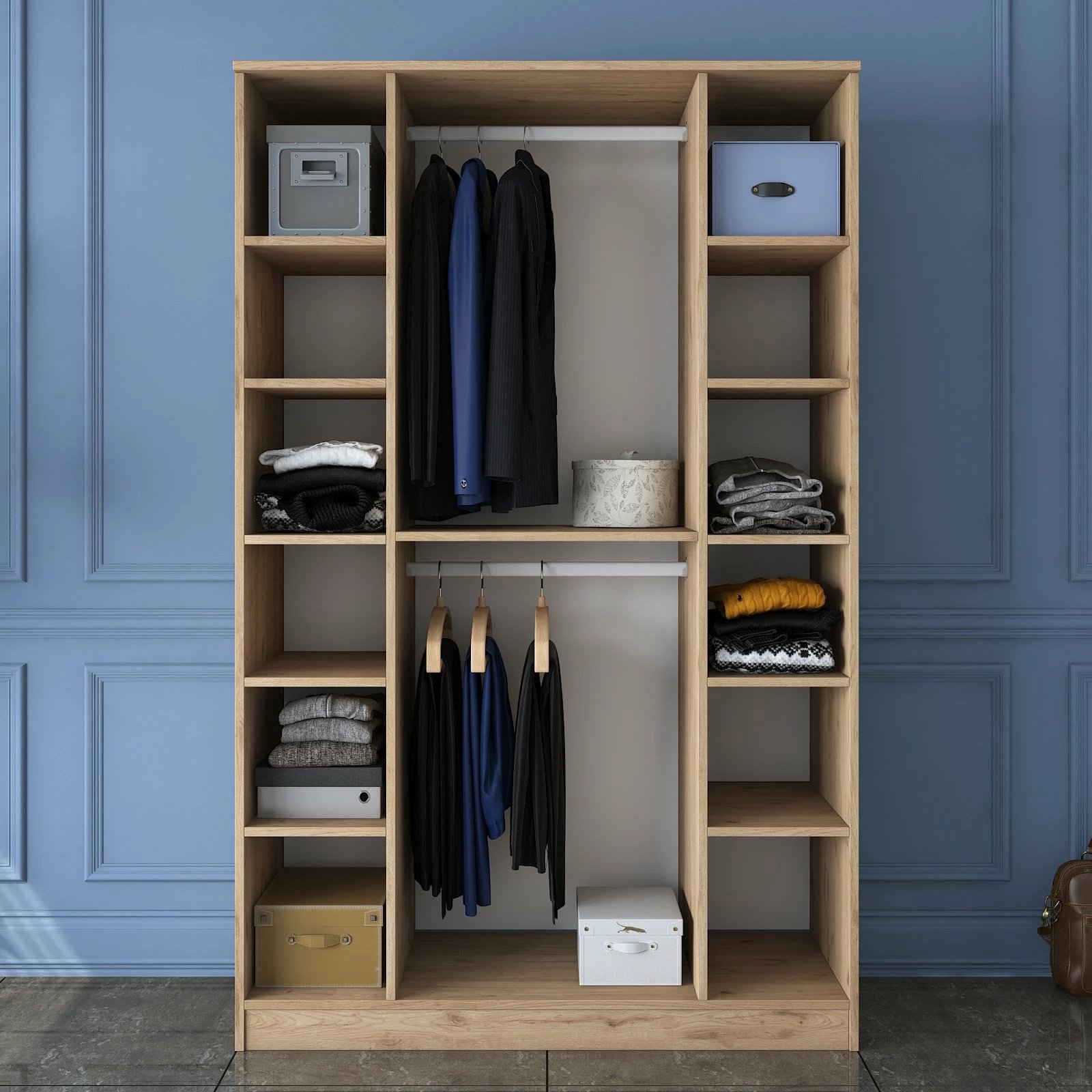 Dollap Hanah Home, ngjyrë arr dhe e bardhë, BA116 - 2247