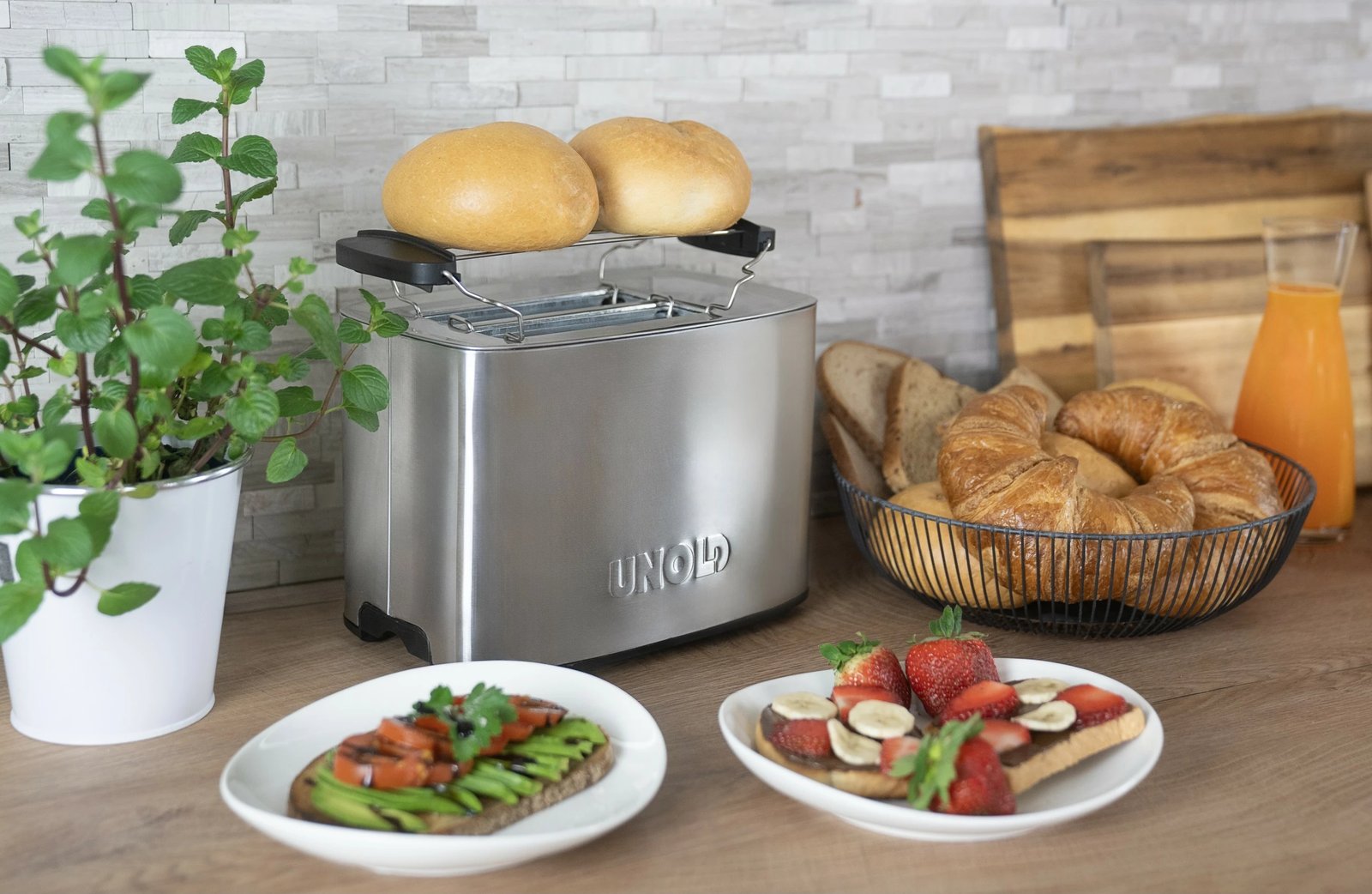 Toaster UNOLD Tom 38266, 4 feta, Inox, 1200 W, E zezë