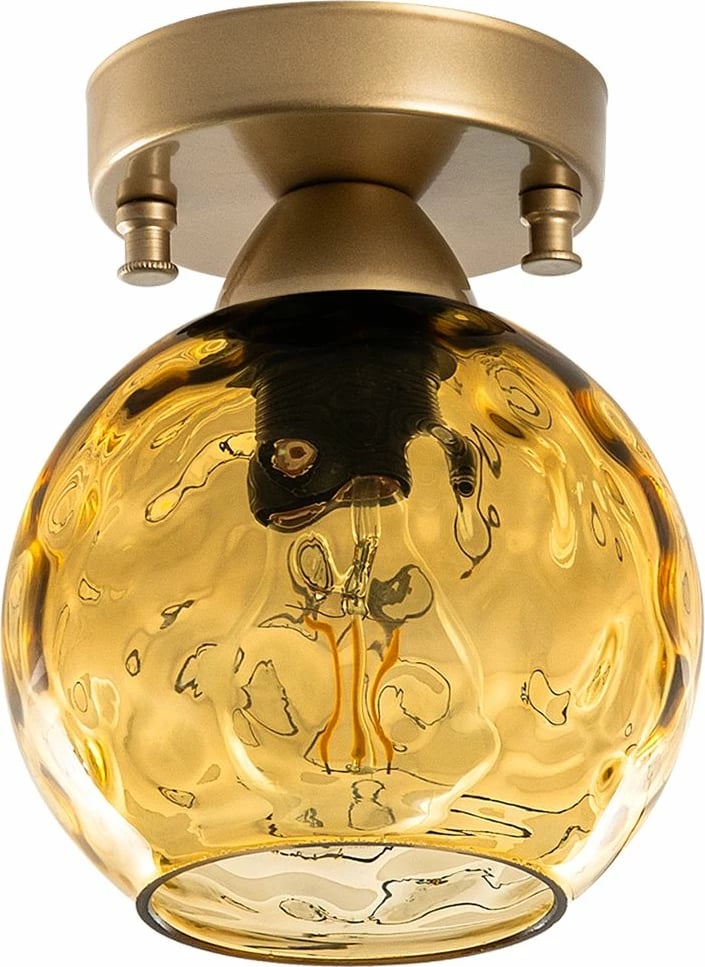 Llambë tavani Opviq Benek, e verdhë dhe e zezë, 15x15x18cm