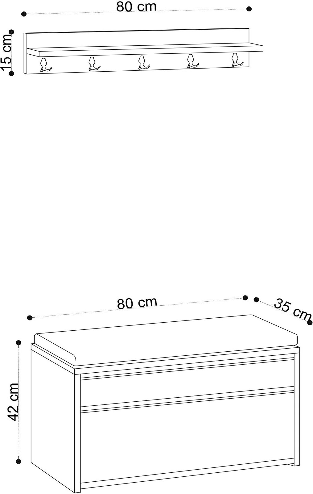 Stendë korridori Carrara Marble, Hanah Home, Boby