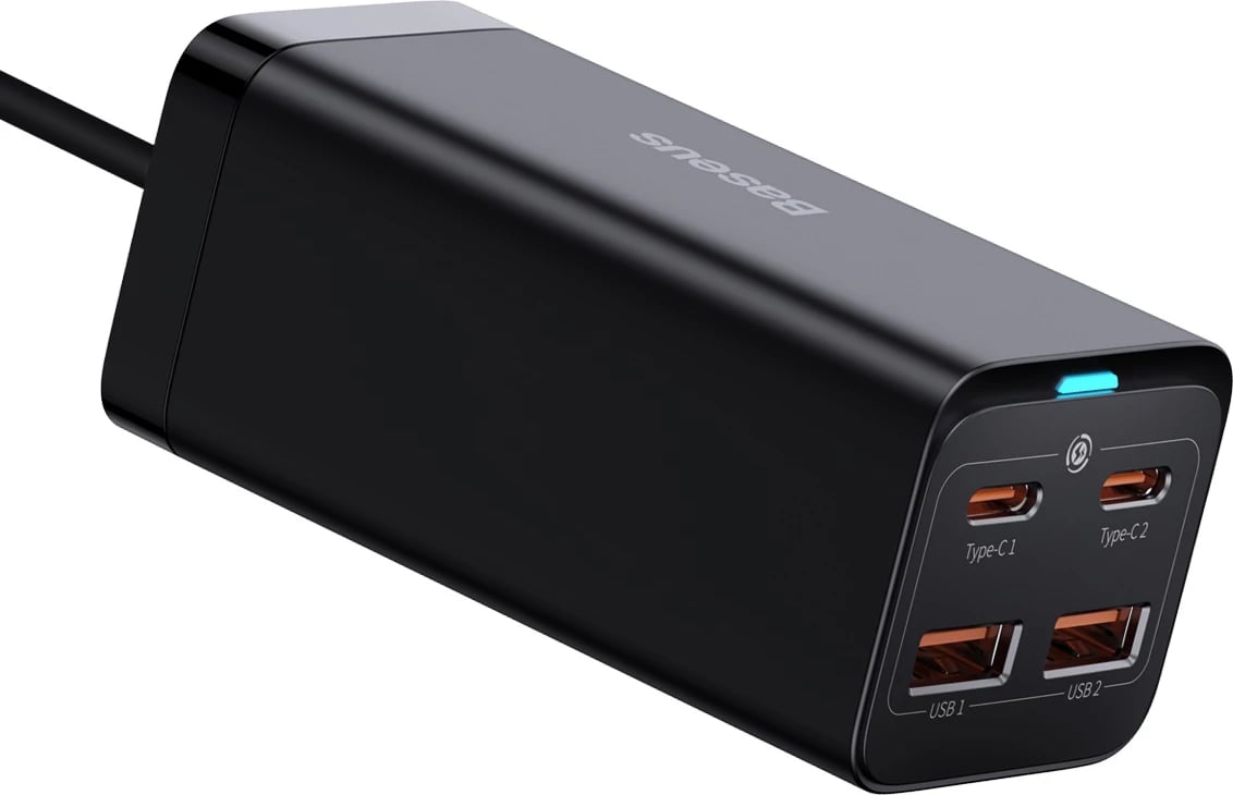 Karikues universal Baseus GaN3 Pro, 100W, 2x USB-C, 2x USB-A, i zi
