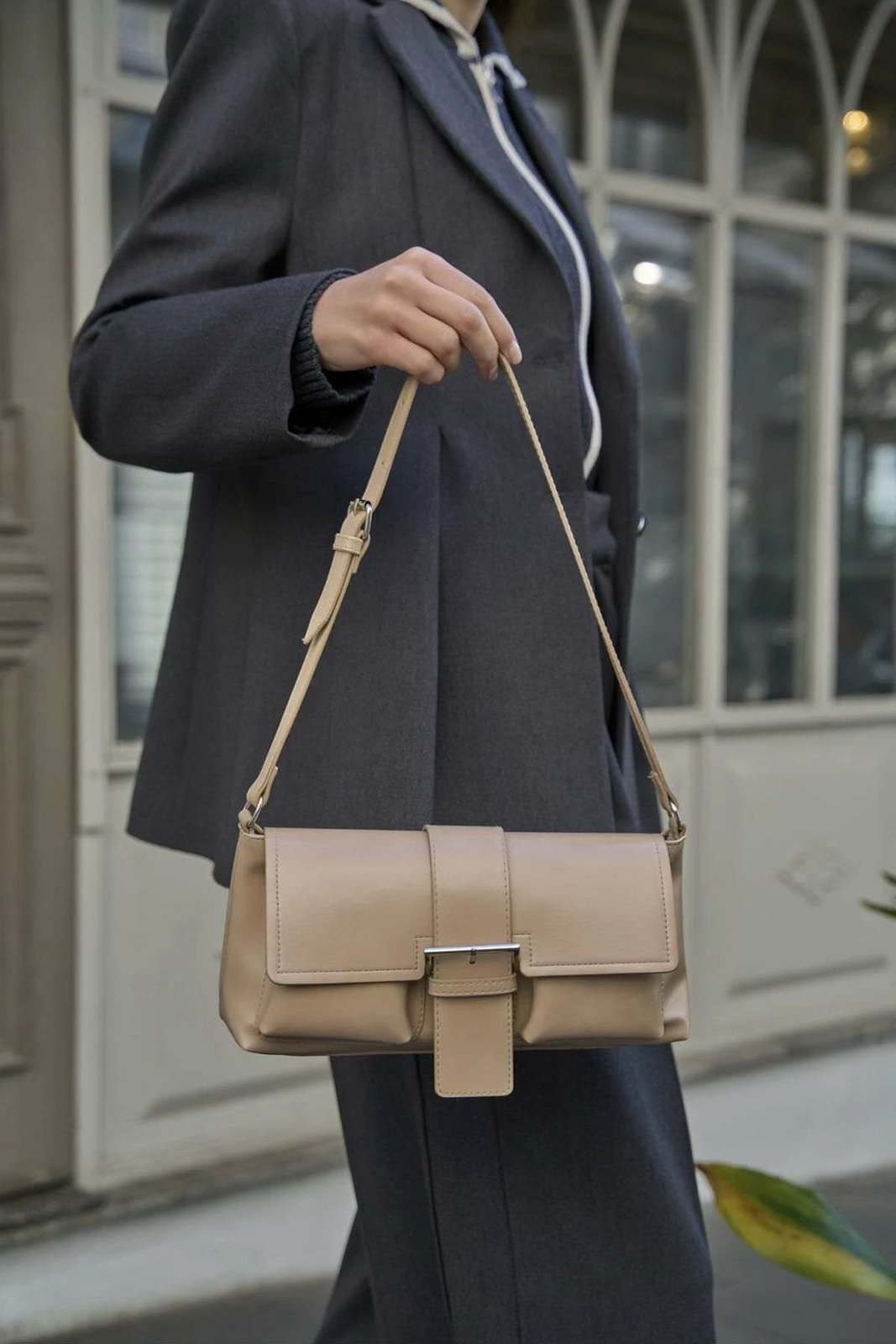 Çantë dore Zoozie Bags, MK1020225SV10-003, ngjyrë mink