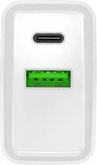 Karikues rrjeti NATEC Ribera USB-A+USB-C 20W PD, i bardhë