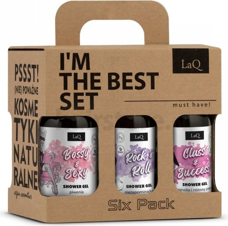Set xhel dushi për femra LaQ Clean Bag Shots! 6x100ml Set xhel dushi për femra LaQ Clean Bag Shots! 6x100ml