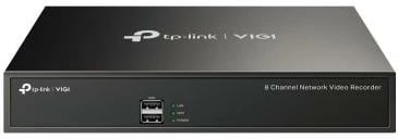 Regjistrues video rrjeti TP-Link VIGI NVR1008H 8 kanale deri 5 MP playback i sinkronizuar 4 kamera 1x SATA deri 10 TB 100 Mbps, e zezë