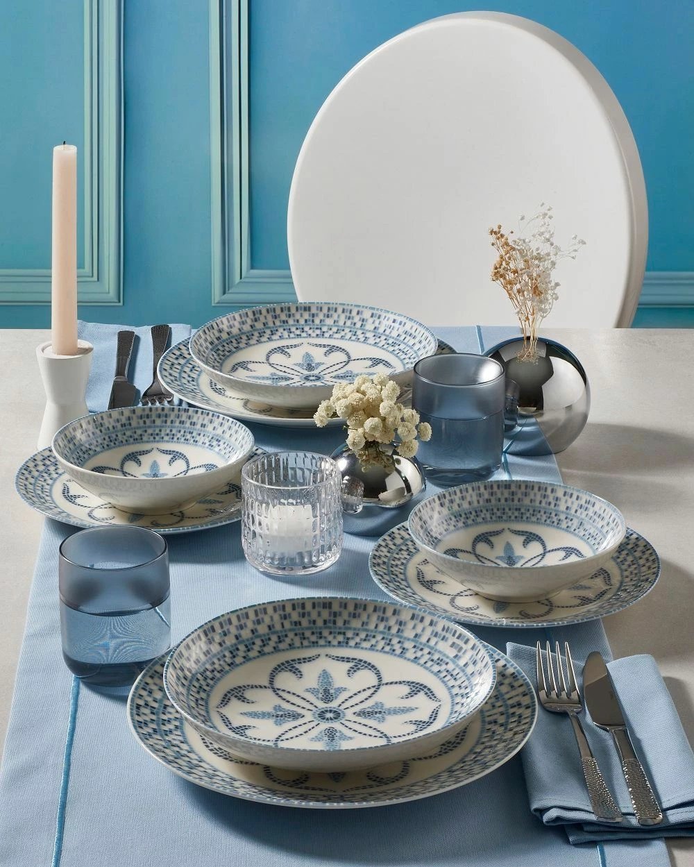 Set enësh për drekë (24 copë), Hermia, RGBSATN24Y4R22761