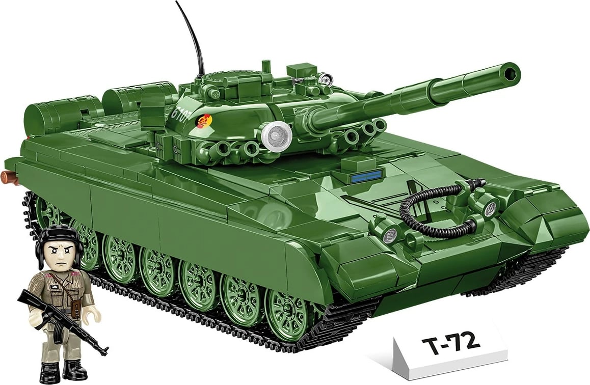 Set lodrash ndërtimi Cobi Klocki T-72 Armed Forces, 680 pjesë, me figurë, Jeshile Set lodrash ndërtimi Cobi Klocki T-72 Armed Forces, 680 pjesë, me figurë, Jeshile