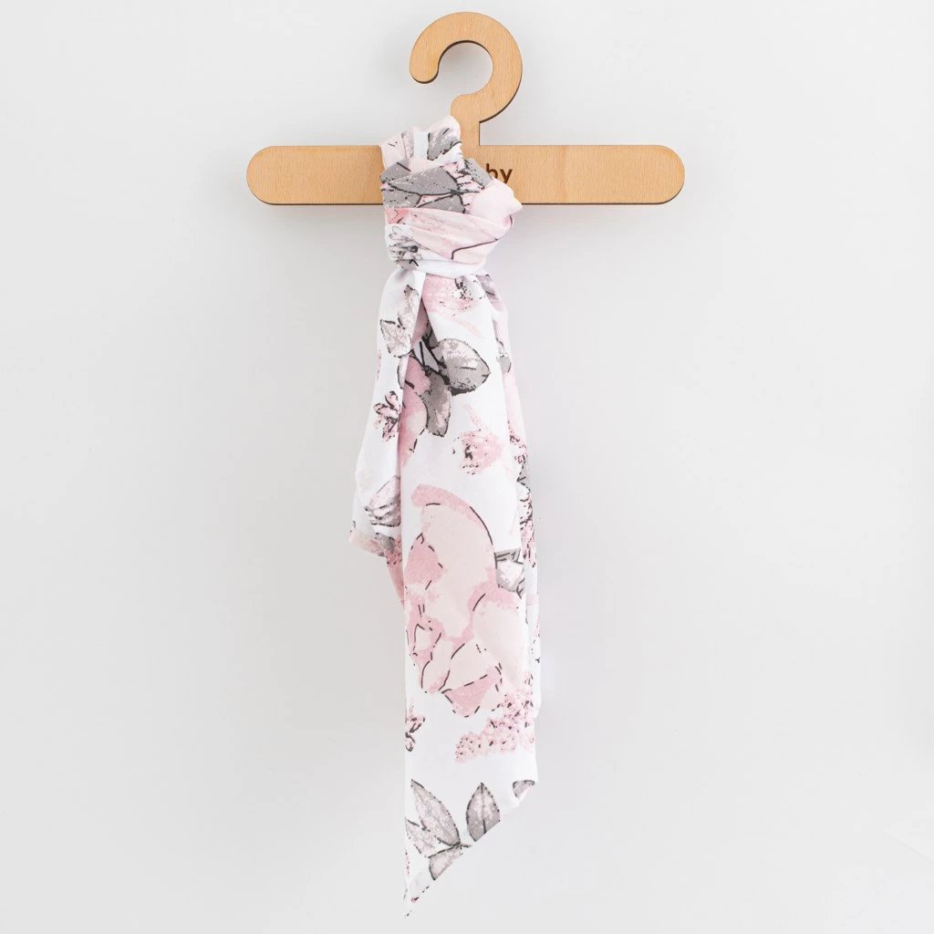 Pelenë muslini bebe, NEW BABY, 60x80 cm, 100% pambuk 110 g/m², set 3 copë, për vajza, ngjyrat sipas fotos