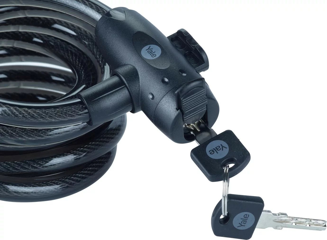 Kabllo sigurie biçiklete YALE HOME YCK0/12/200/2, 12 mm, 2 m, me çelës, e zezë