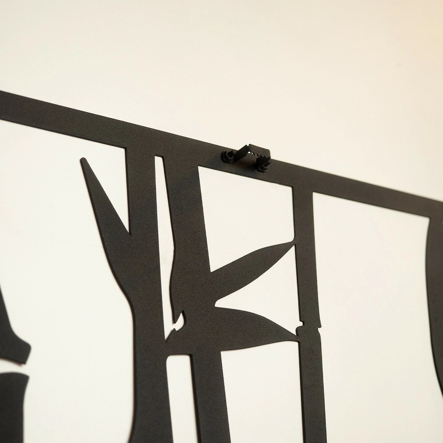 Aksesor dekorativ metalik për mur, bambu, Wallity, APT041MS