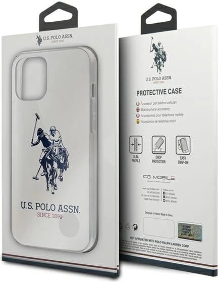 Mbështjellës U.S. Polo Assn. USHCP12MTPUHRWH për iPhone 12/12 Pro 6.1", Shiny Big Logo, Bardhë Mbështjellës U.S. Polo Assn. USHCP12MTPUHRWH për iPhone 12/12 Pro 6.1", Shiny Big Logo, Bardhë